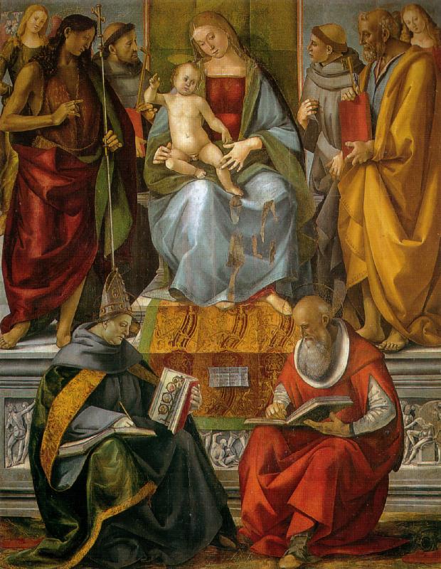 Luca Signorelli Virgin Enthroned with Saints Sweden oil painting art